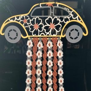 Macrame VW car wall hanging